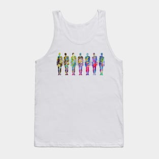 Human back shape Tank Top